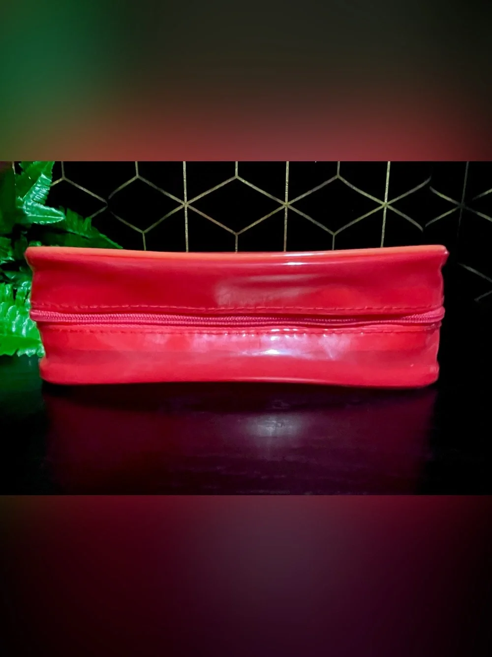 Kayali Red & Orange Jelly Cosmetic Bag